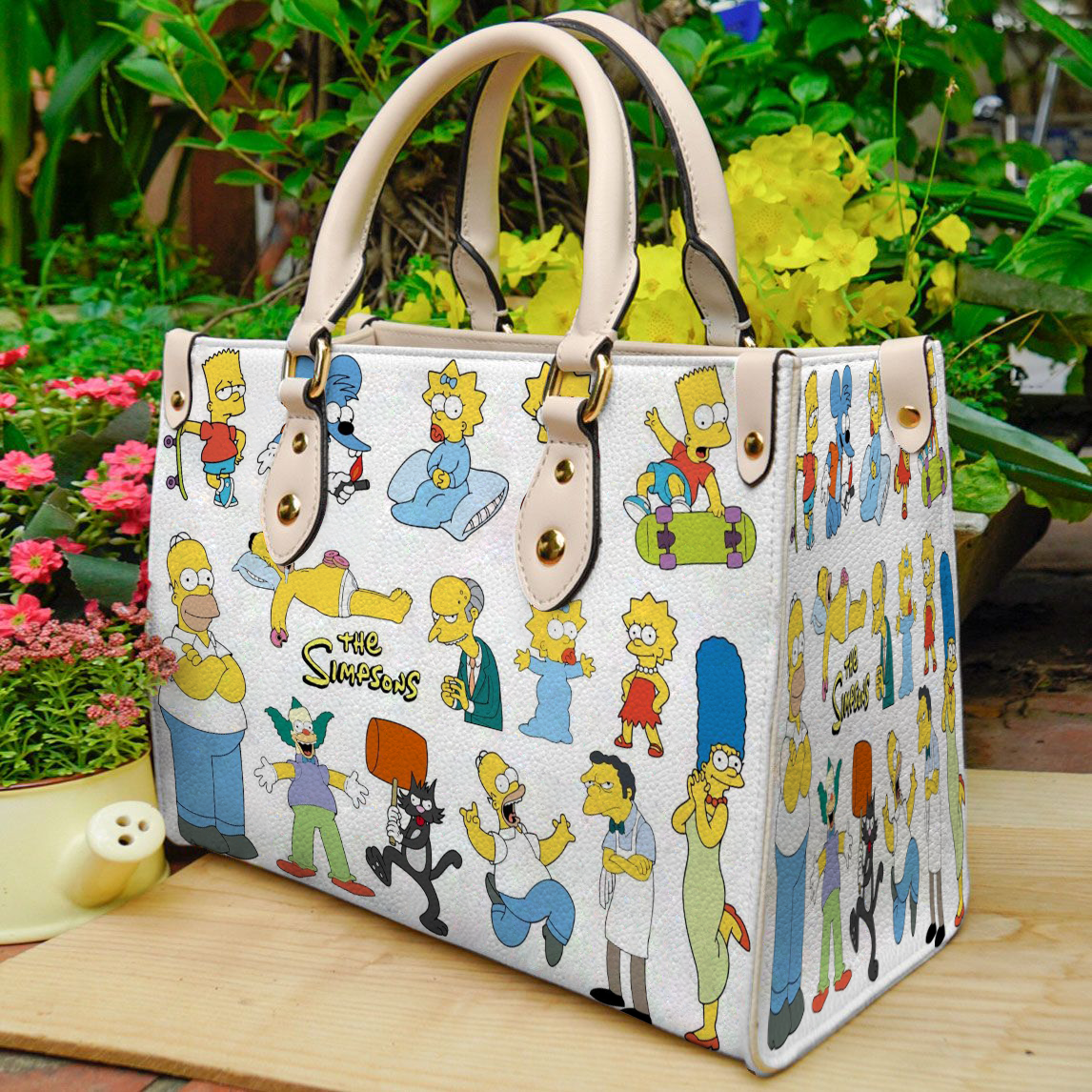 The Simpsons Leather Handbag 1 The Simpsons Leather Handbag
