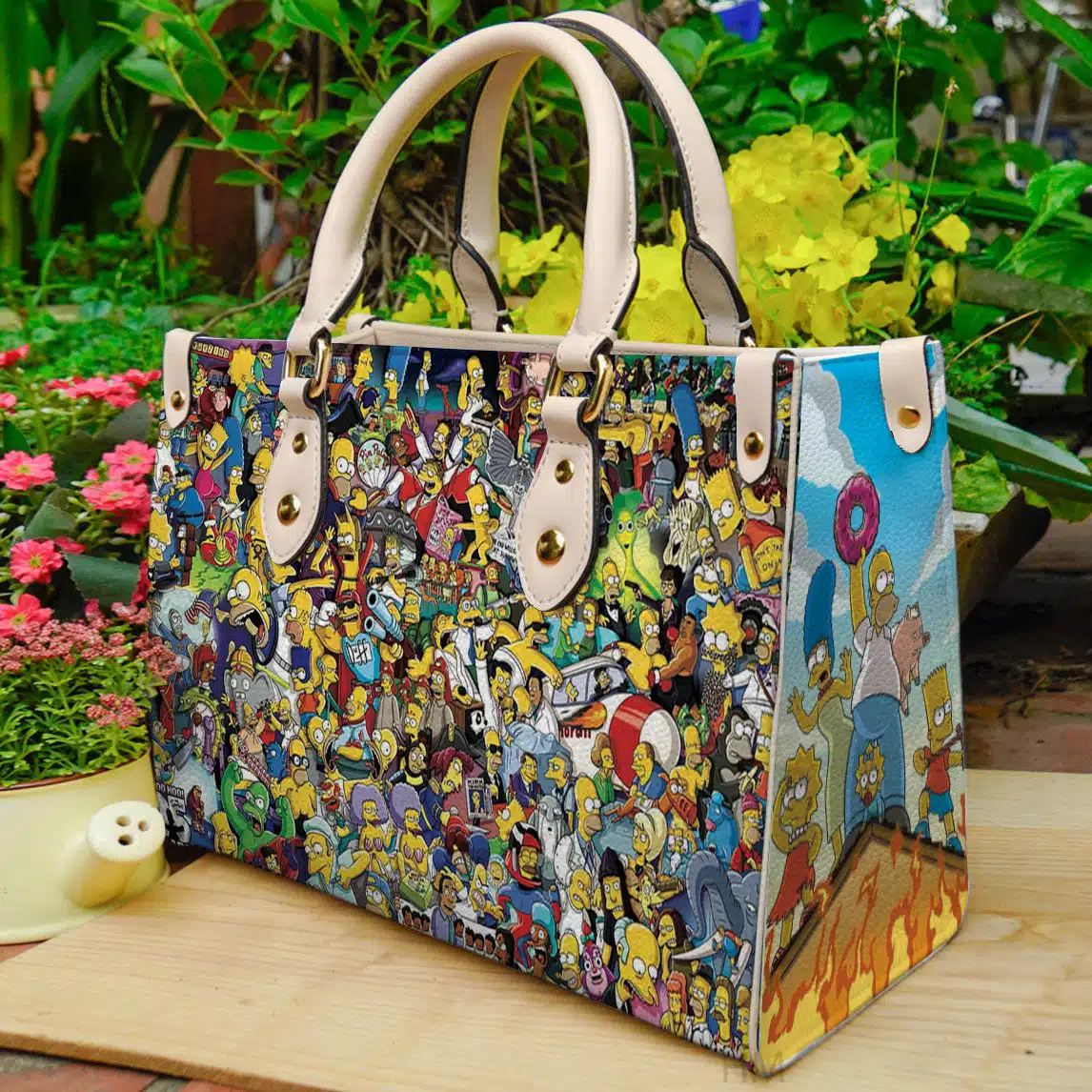 The Simpsons Leather Handbag 1 The Simpsons Leather Handbag