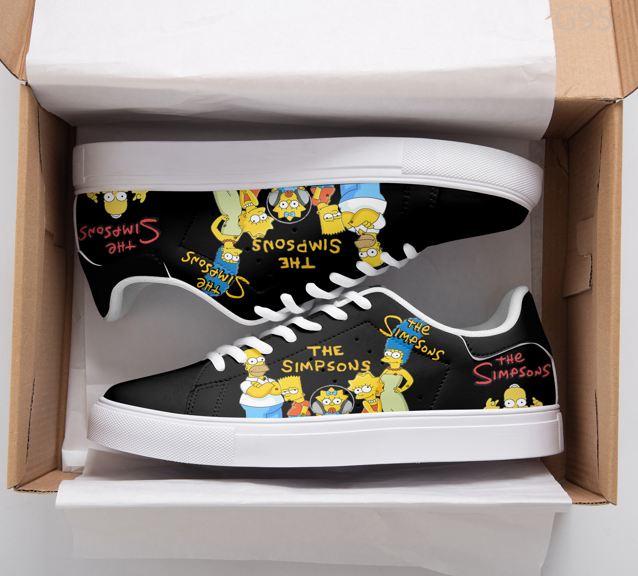 The Simpsons Movie Stan Smith Shoes Black 1 The Simpsons Movie Stan Smith Shoes Black