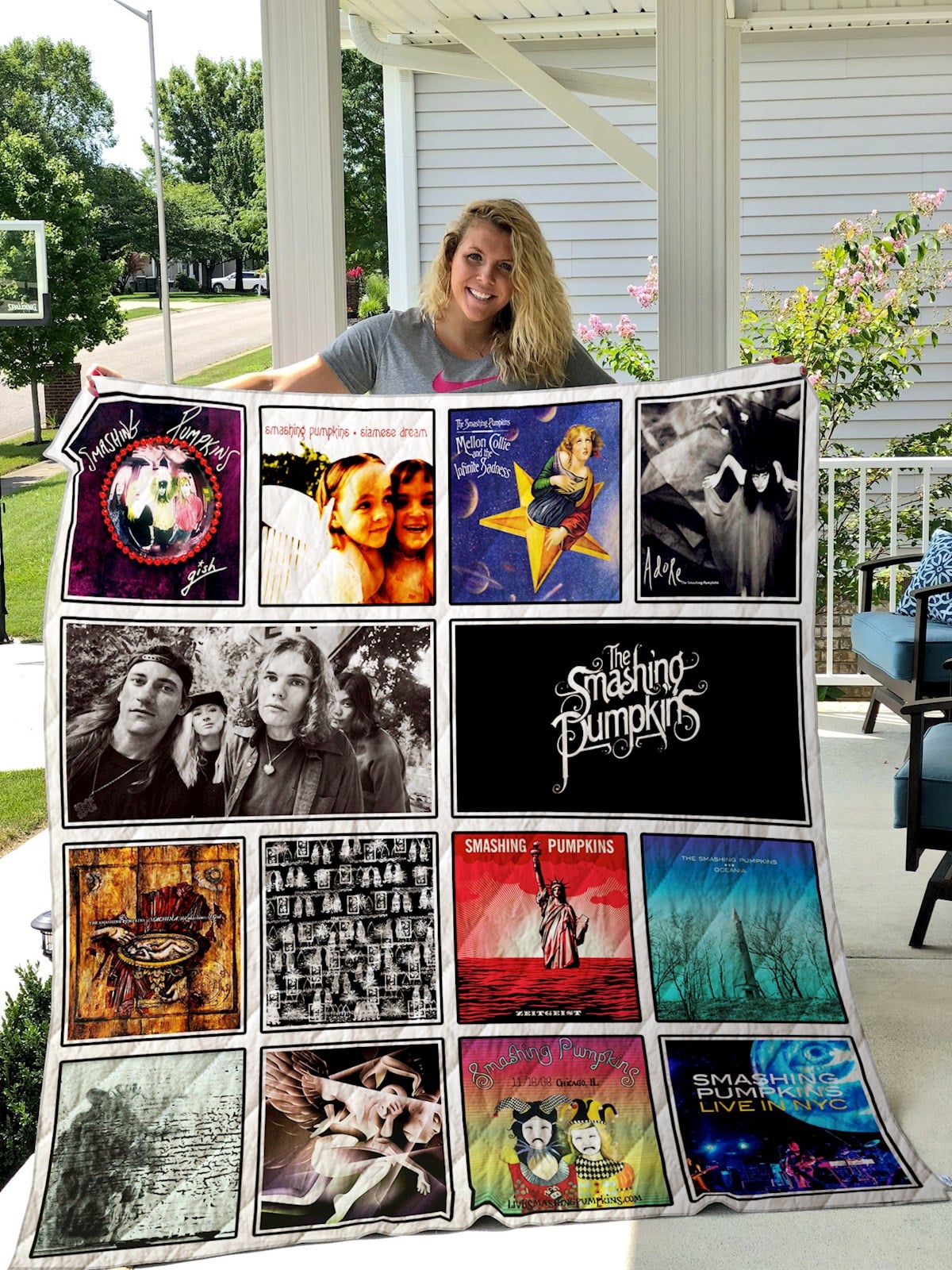 The Smashing Pumpkins Band Blanket 1 The Smashing Pumpkins Band Blanket