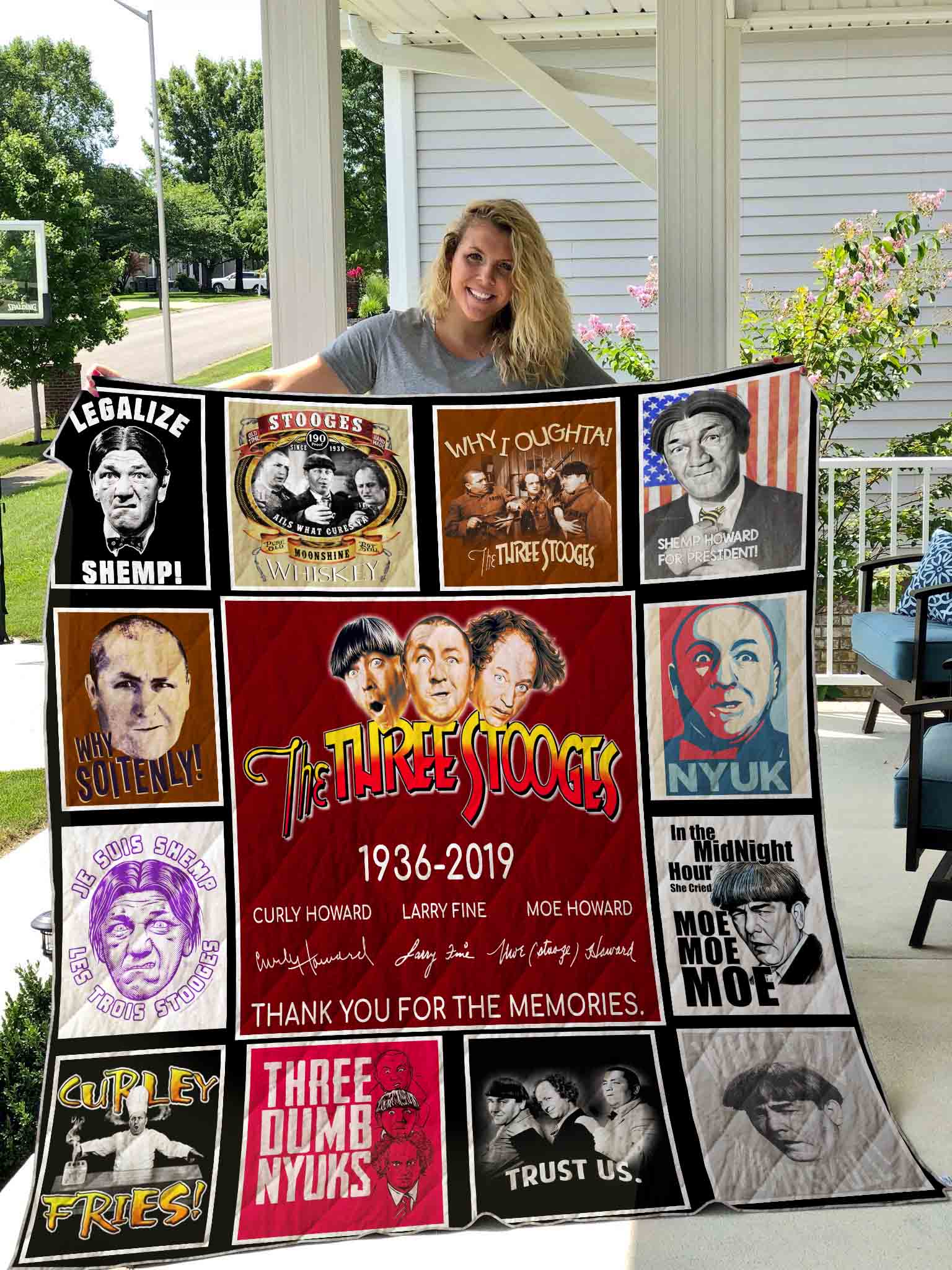 The Three Stooges Blanket 1 The Three Stooges Blanket