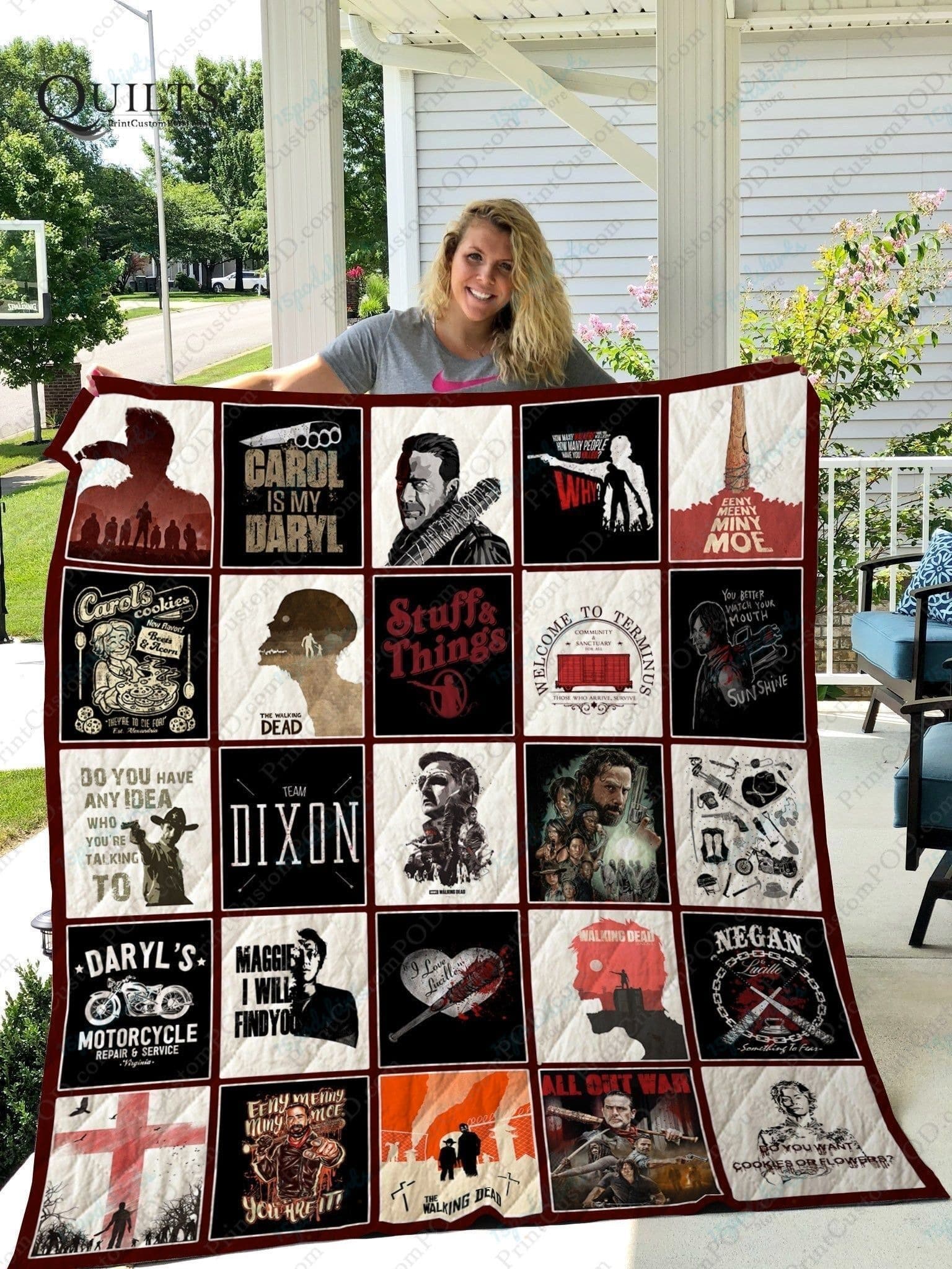 The Walking Dead Blanket 1 The Walking Dead Blanket