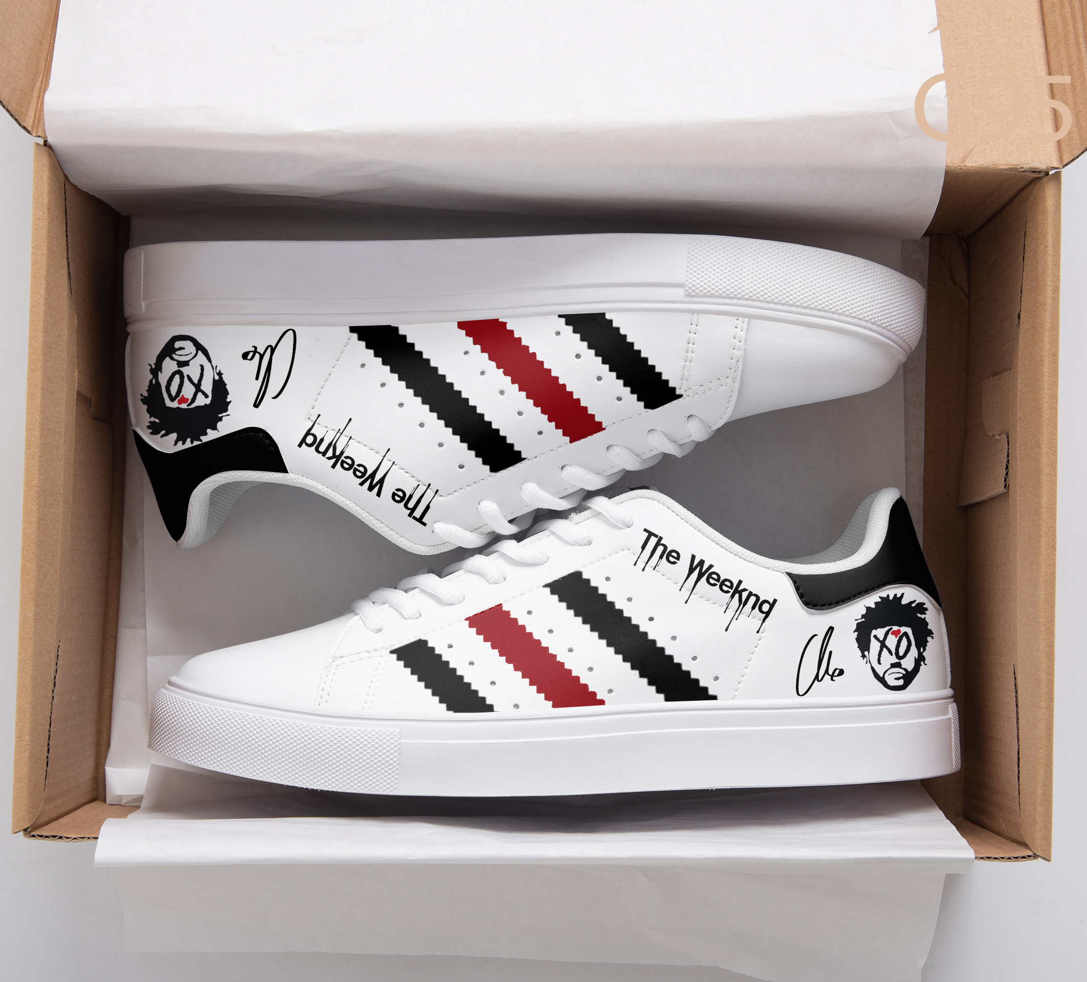 The Weeknd Stan Smith Shoes 1 The Weeknd Stan Smith Shoes