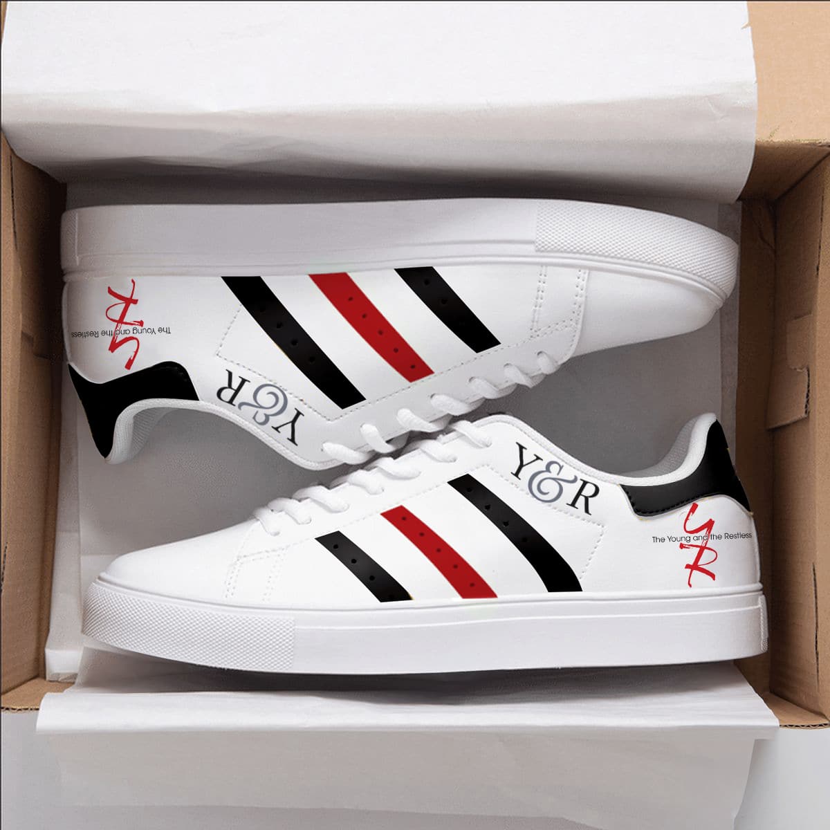 The Young And The Restless Red Stan Smith Shoes 1 The Young And The Restless Red Stan Smith Shoes