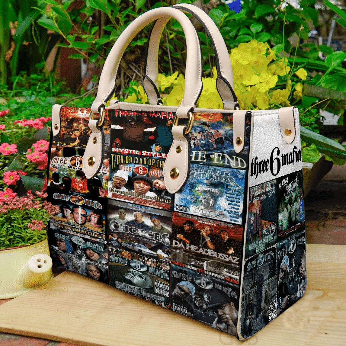 Three 6 Mafia Leather Handbag 1 Three 6 Mafia Leather Handbag