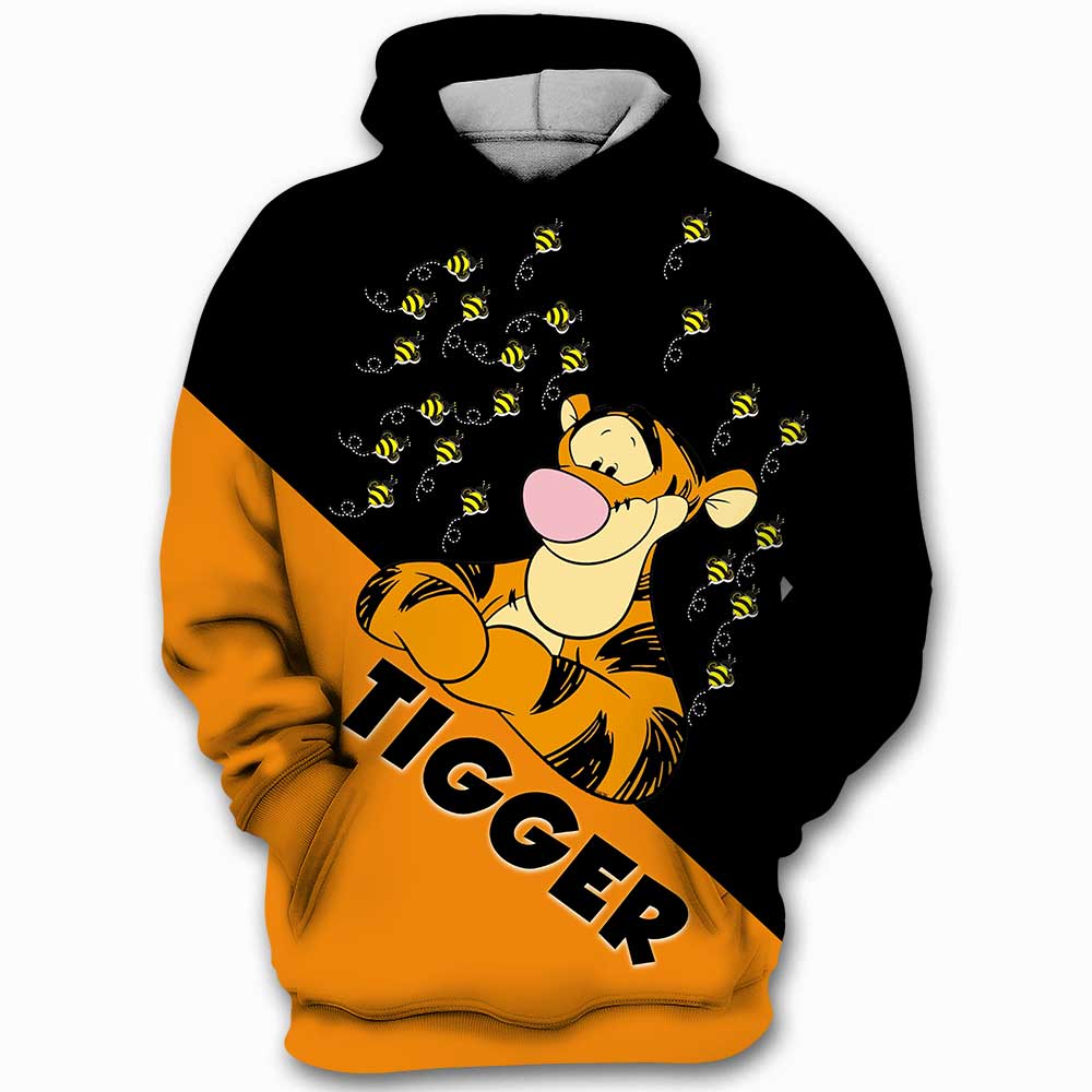 Tigger Winnie The Pooh A1 Hoodie Zip Hoodie 3D 1 Tigger Winnie The Pooh A1 Hoodie Zip Hoodie 3D
