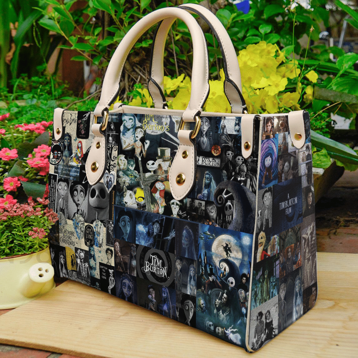 Tim Burton Leather Handbag 1 Tim Burton Leather Handbag