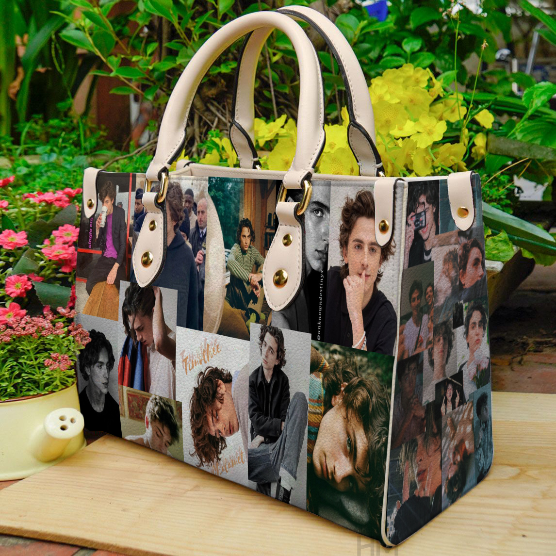 Timothee Chalamet Leather Handbag 1 Timothee Chalamet Leather Handbag