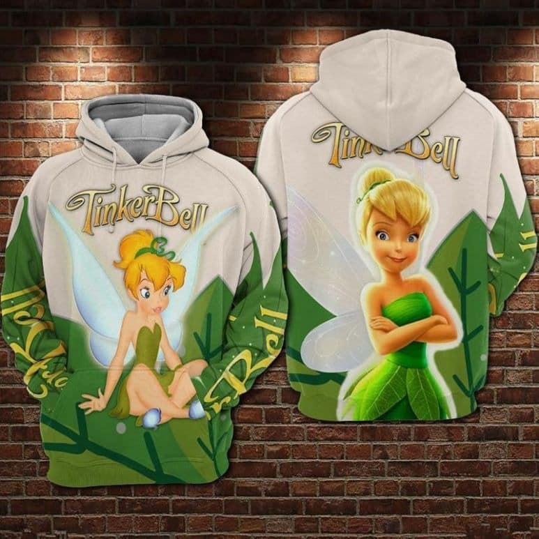 Tinker Bell 2 Hoodie Zip Hoodie 3D 1 Tinker Bell 2 Hoodie Zip Hoodie 3D