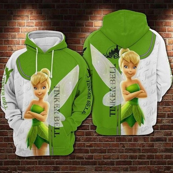 Tinker Bell 3 Hoodie Zip Hoodie 3D 1 Tinker Bell 3 Hoodie Zip Hoodie 3D