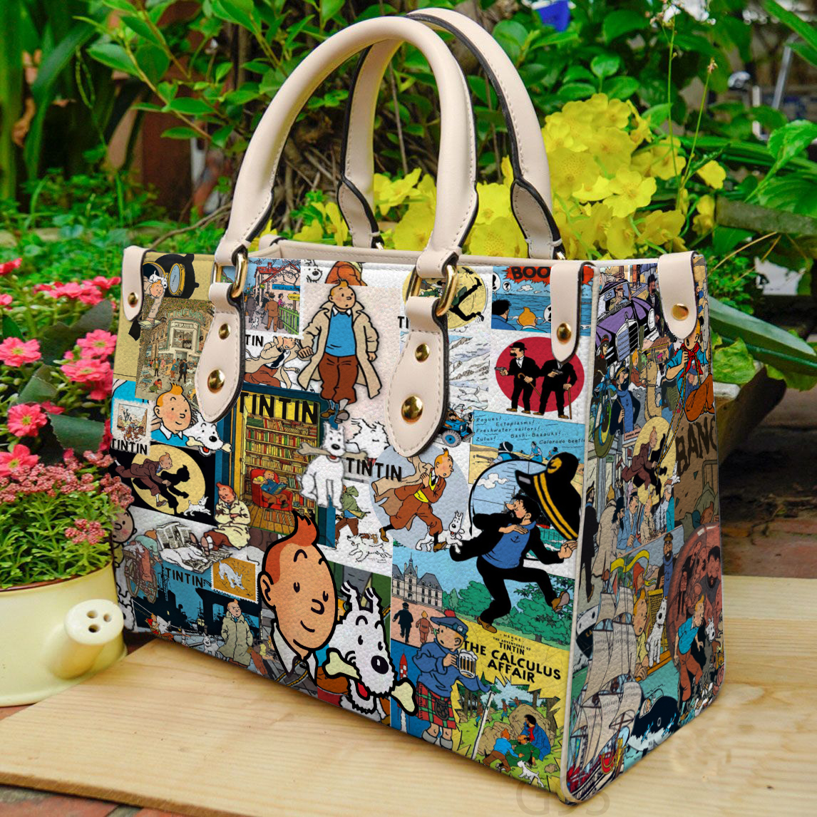 Tintin Leather Handbag 1 Tintin Leather Handbag