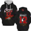 Tom Brady Hoodie Zip Hoodie 3D