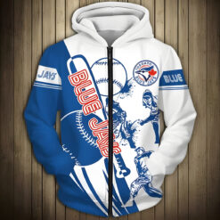 Toronto Blue Jays 1 Hoodie Zip Hoodie 3D