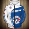 Toronto Blue Jays Hoodie Zip Hoodie 3D