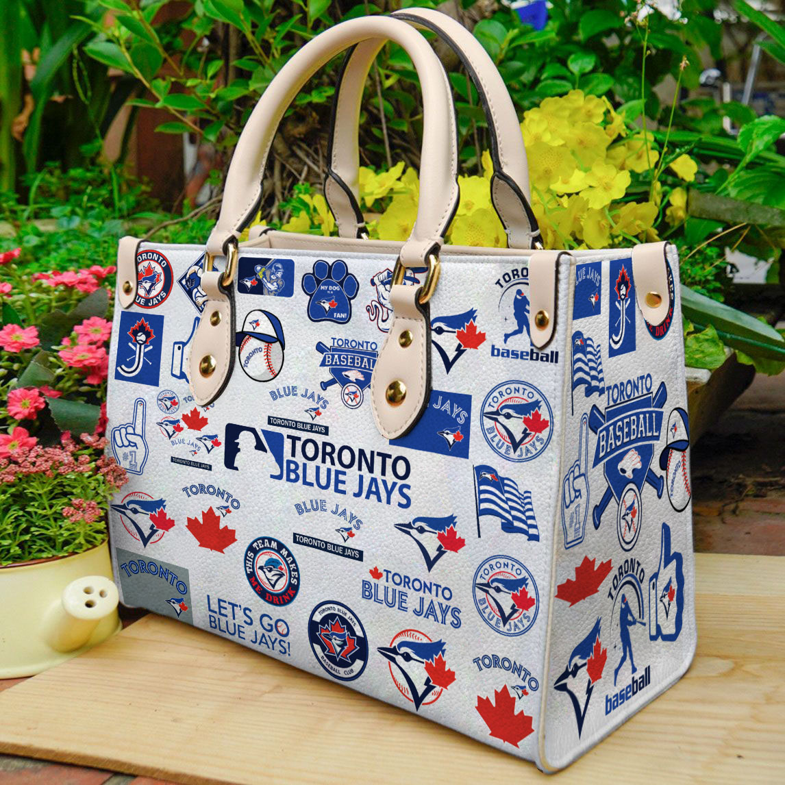 Toronto Blue Jays Leather Handbag 1 Toronto Blue Jays Leather Handbag