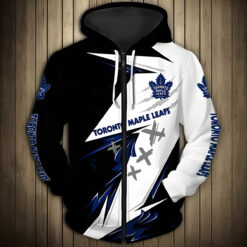 Toronto Maple Leafs 3 Hoodie Zip Hoodie 3D