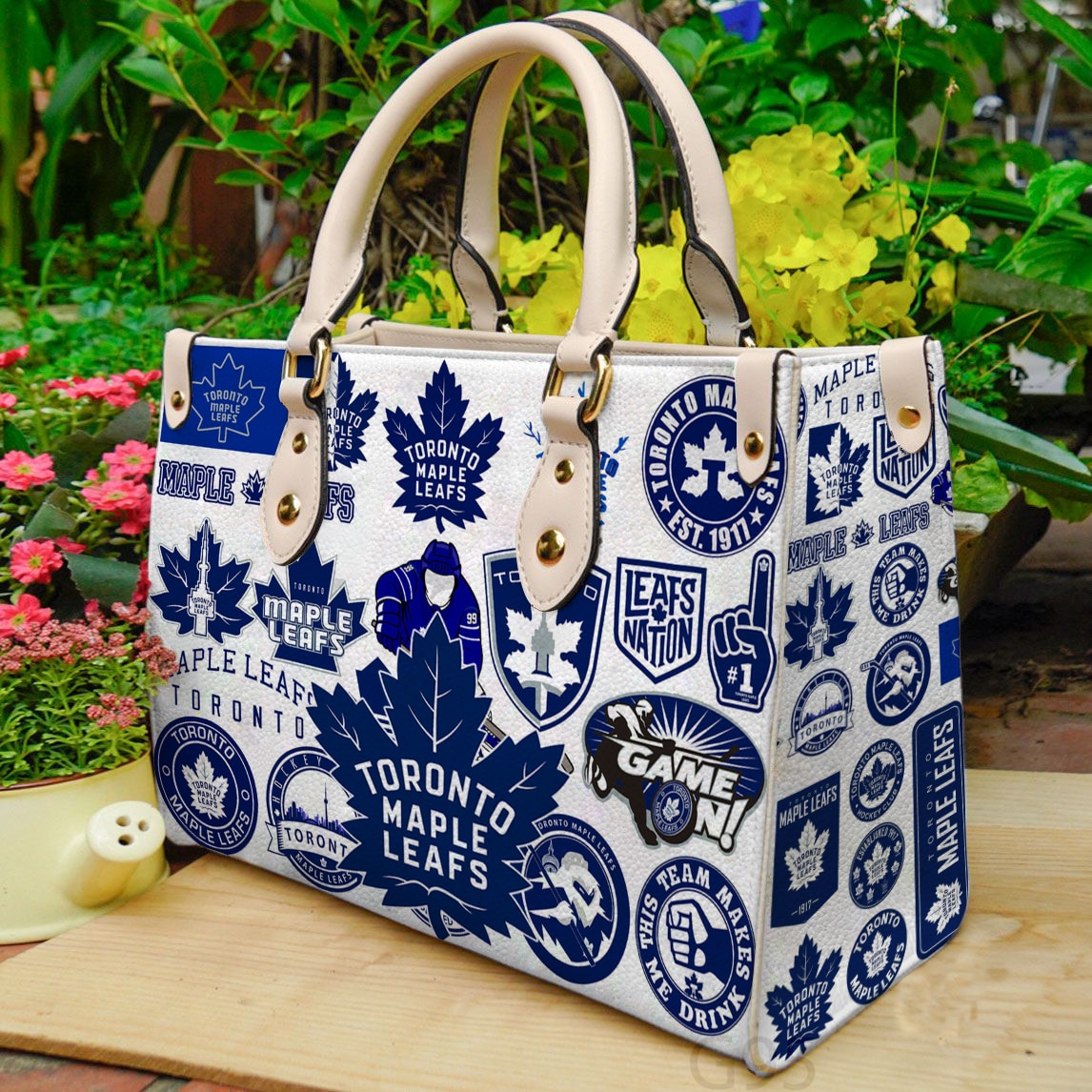 Toronto Maple Leafs A11 Leather Handbag 1 Toronto Maple Leafs A11 Leather Handbag