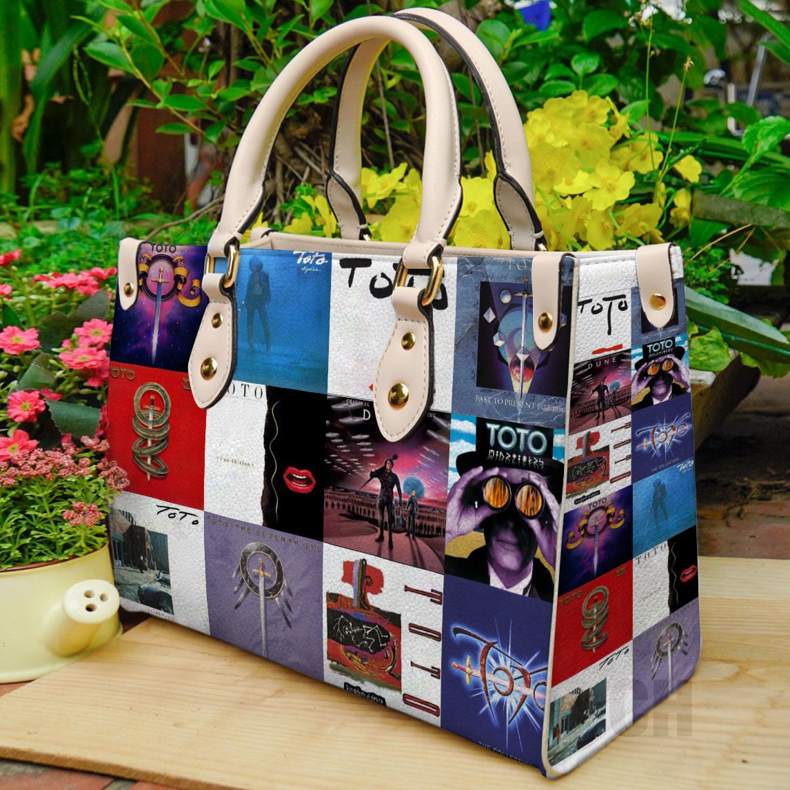 Toto Band Leather Handbag 1 Toto Band Leather Handbag