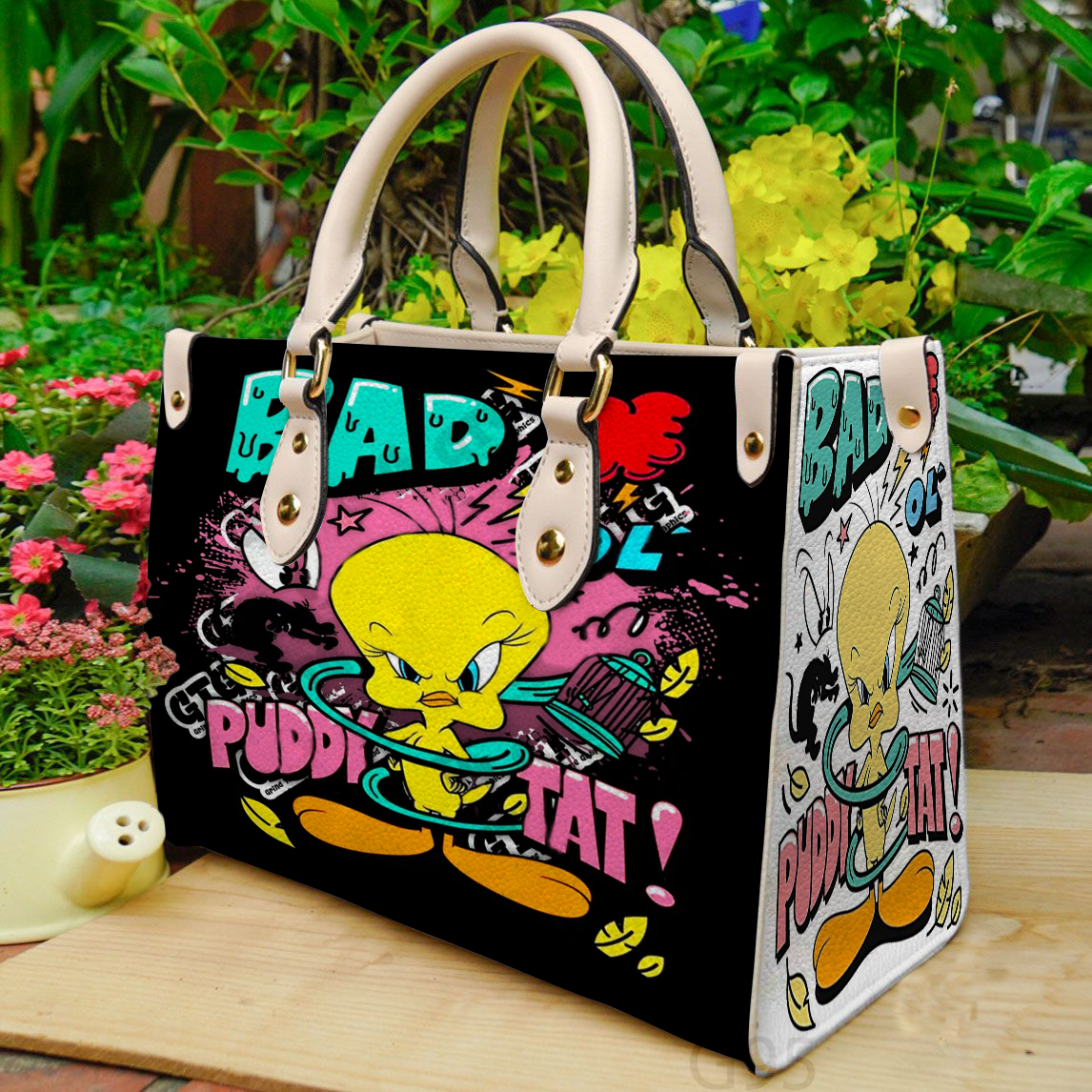Tweety Bird 11 Leather Handbag 1 Tweety Bird 11 Leather Handbag