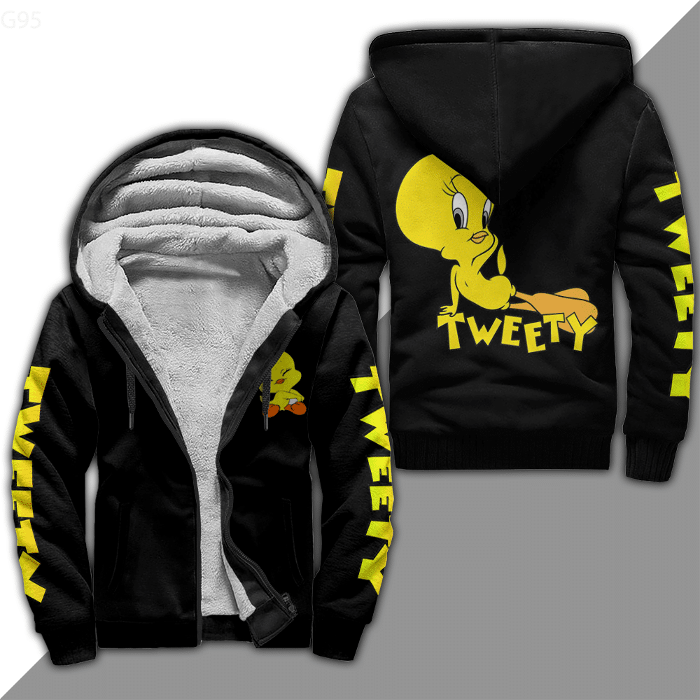 Tweety Bird A0 Fleece Jacket 1 Tweety Bird A0 Fleece Jacket