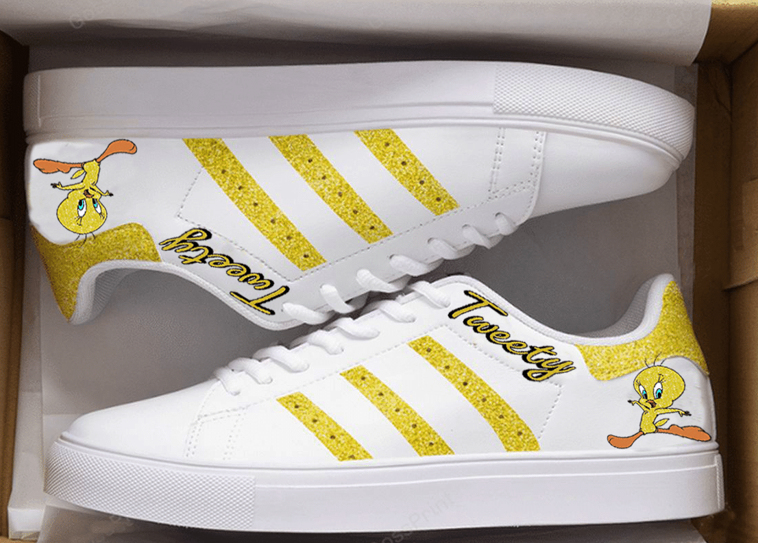 Tweety Bird Cute 1G Stan Smith Shoes 1 Tweety Bird Cute 1G Stan Smith Shoes
