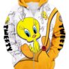Tweety Bird Funny Hoodie Zip Hoodie 3D