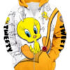 Tweety Bird Funny Hoodie Zip Hoodie 3D