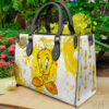Tweety Bird Lover I0 Leather Handbag