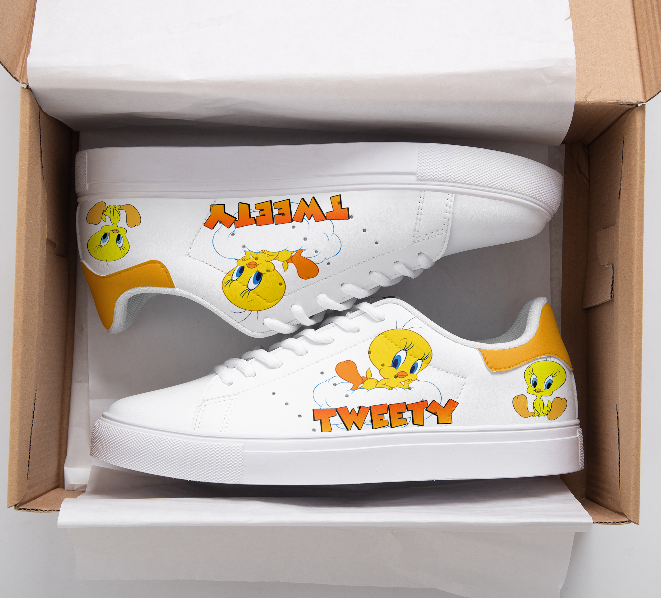 Tweety Bird Stan Smith Shoes 1 Tweety Bird Stan Smith Shoes
