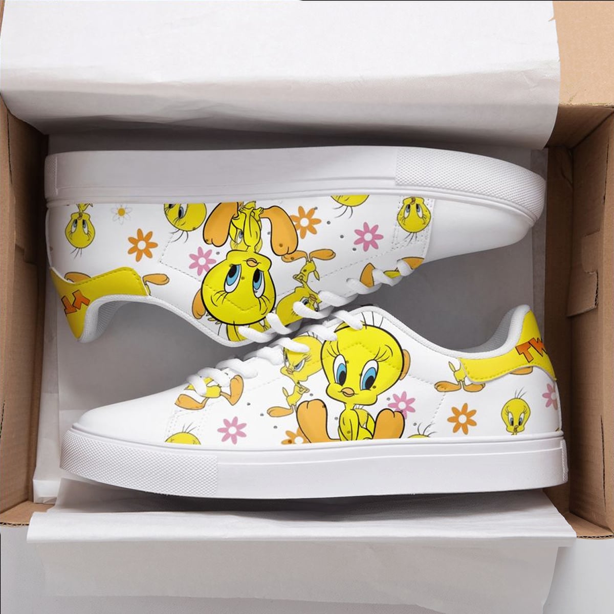 Tweety Bird Stan Smith Shoes 1 Tweety Bird Stan Smith Shoes