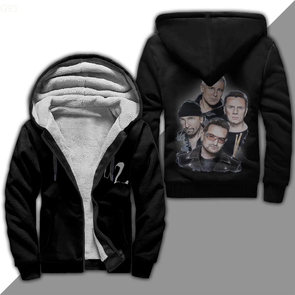 U2 Band Fleece Jacket 1 U2 Band Fleece Jacket