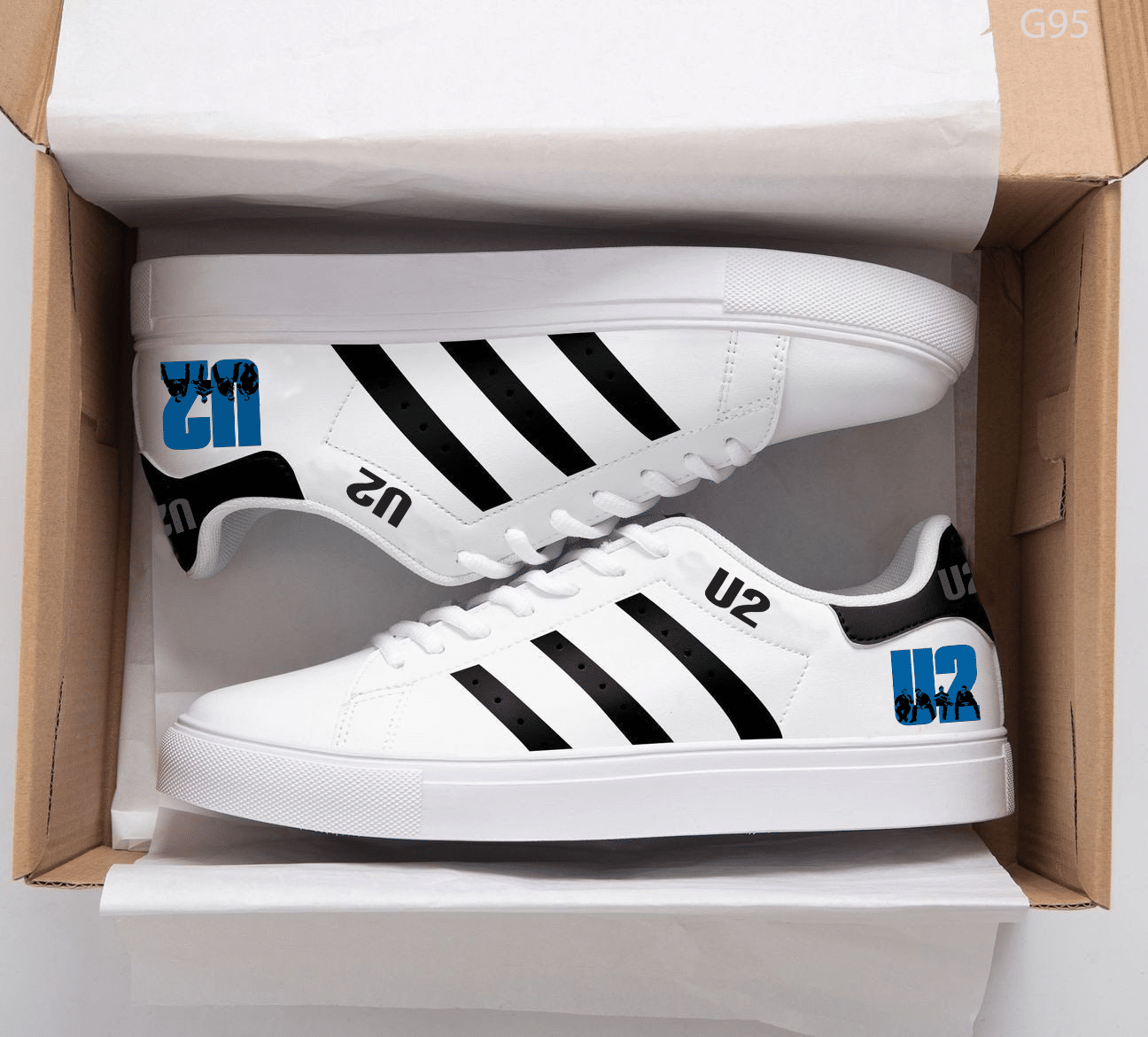 U2 Band Love Stan Smith Shoes 1 U2 Band Love Stan Smith Shoes