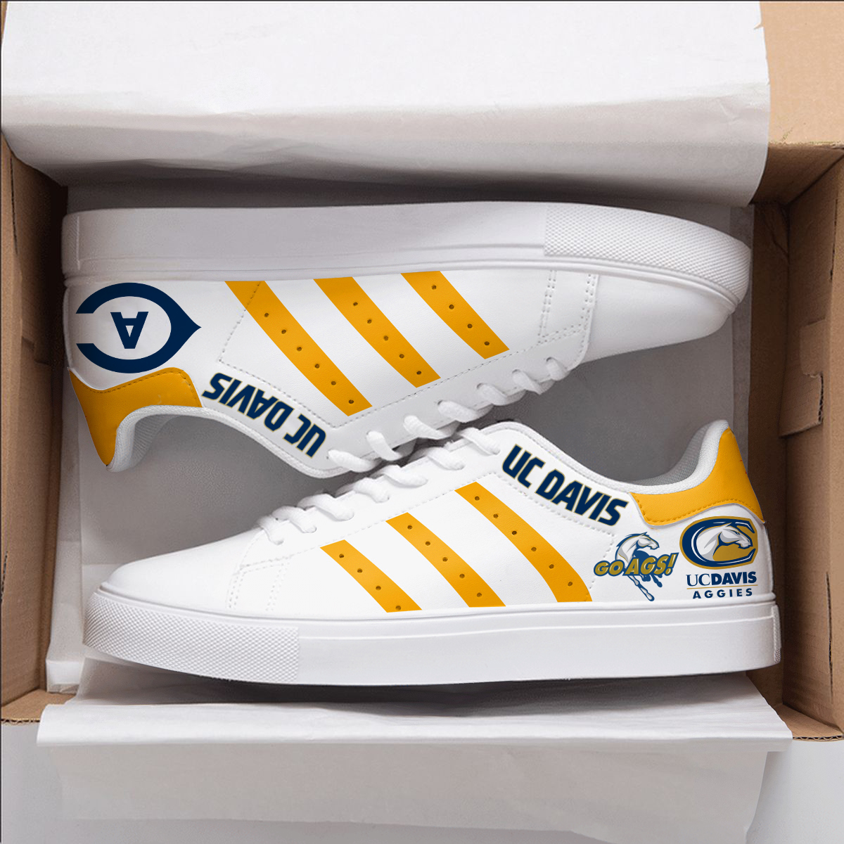 Uc Davis Aggies Stake Stan Smith Shoes 1 Uc Davis Aggies Stake Stan Smith Shoes