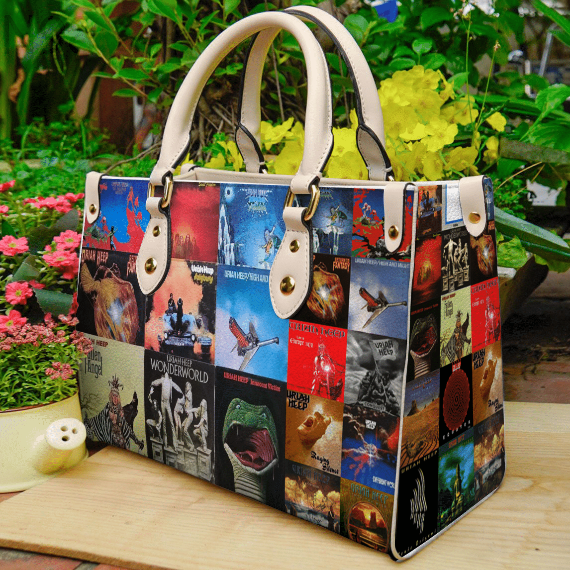 Uriah Heep Leather Handbag 1 Uriah Heep Leather Handbag