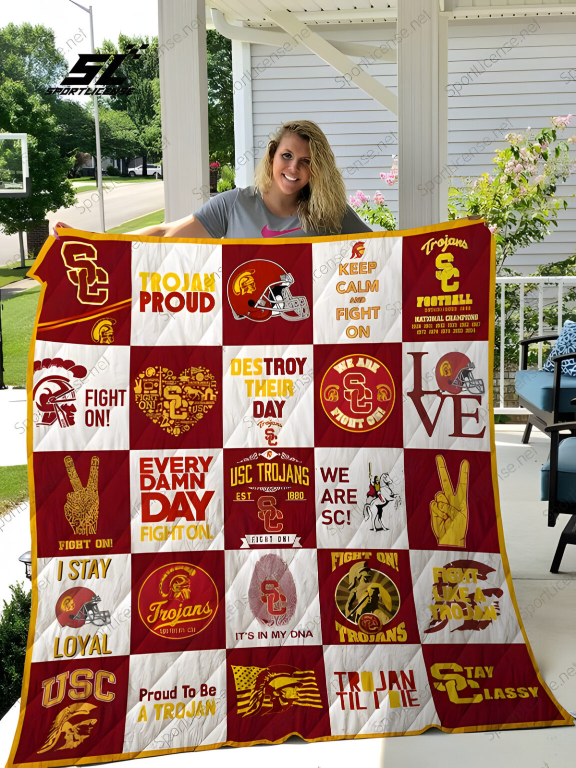 Usc Trojans A0 Blanket 1 Usc Trojans A0 Blanket