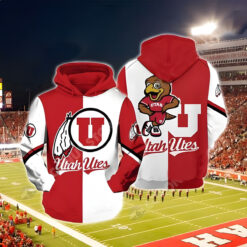 Utah Utes 1 Hoodie Zip Hoodie 3D
