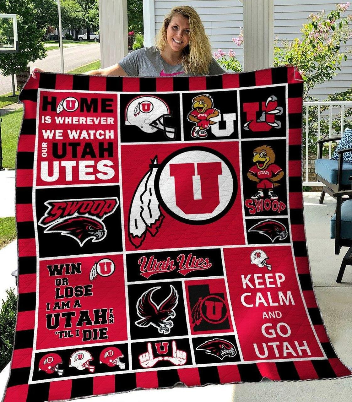 Utah Utes Lover Blanket 1 Utah Utes Lover Blanket