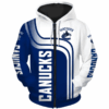 Vancouver Canucks Hoodie Zip Hoodie 3D