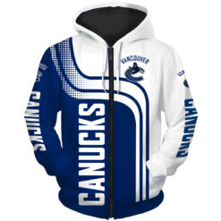Vancouver Canucks Hoodie Zip Hoodie 3D