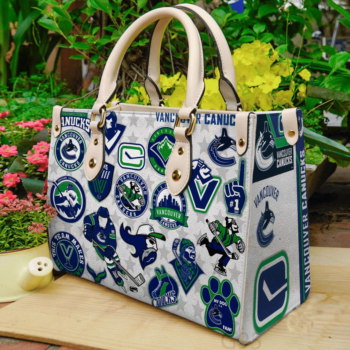 Vancouver Canucks Leather Handbag 1 Vancouver Canucks Leather Handbag