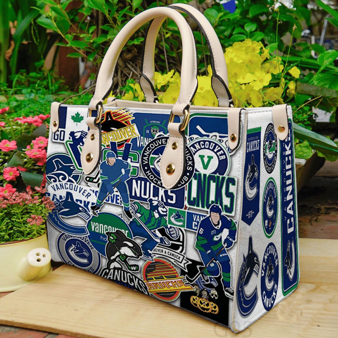 Vancouver Canucks Leather Handbag 1 Vancouver Canucks Leather Handbag