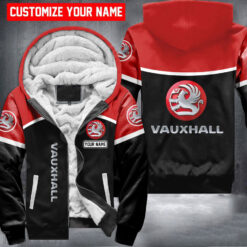 Vauxhall Red Custom Name Fleece Jacket