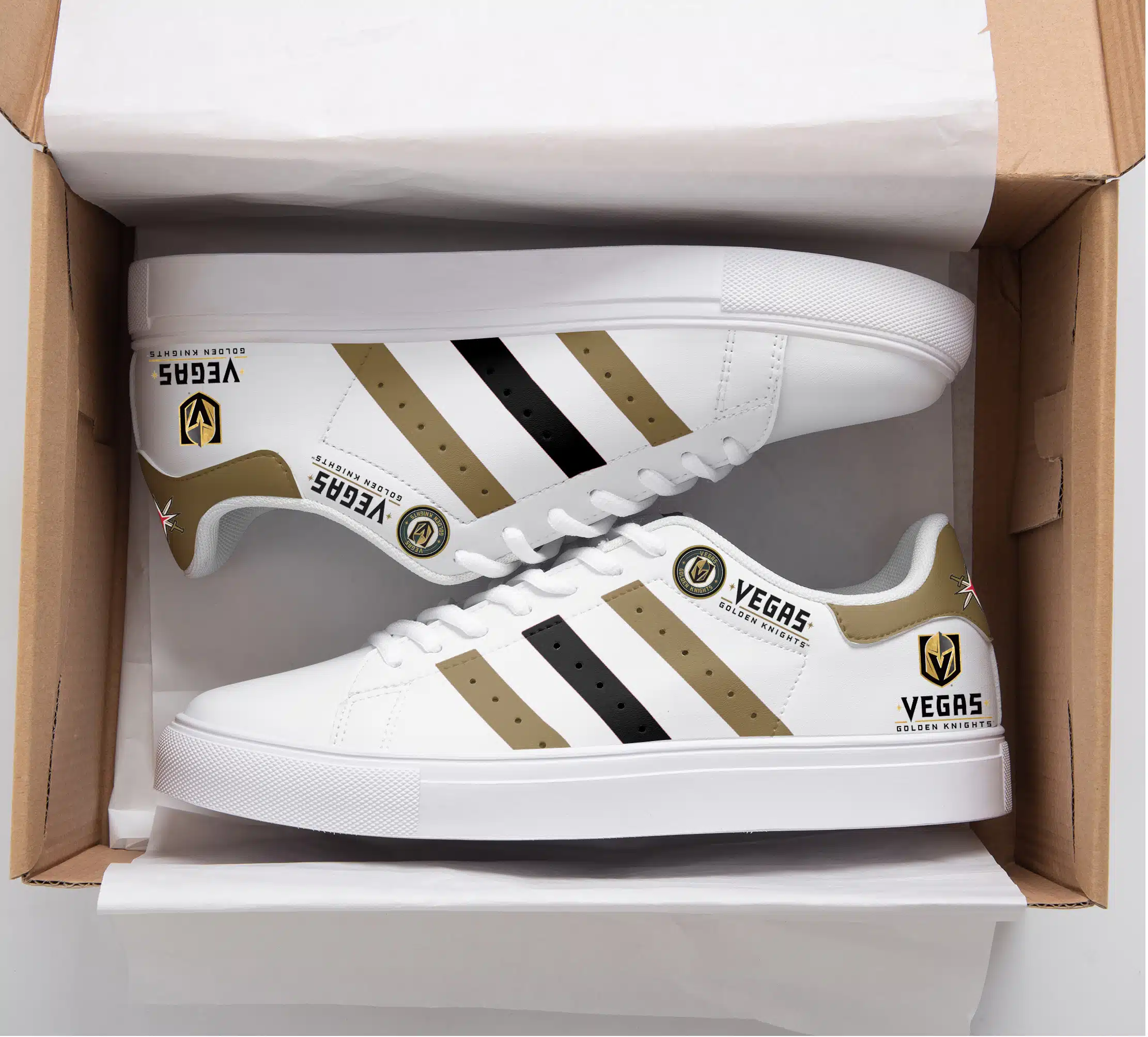 Vegas Golden Knights 2 Stan Smith Shoes 1 Vegas Golden Knights 2 Stan Smith Shoes