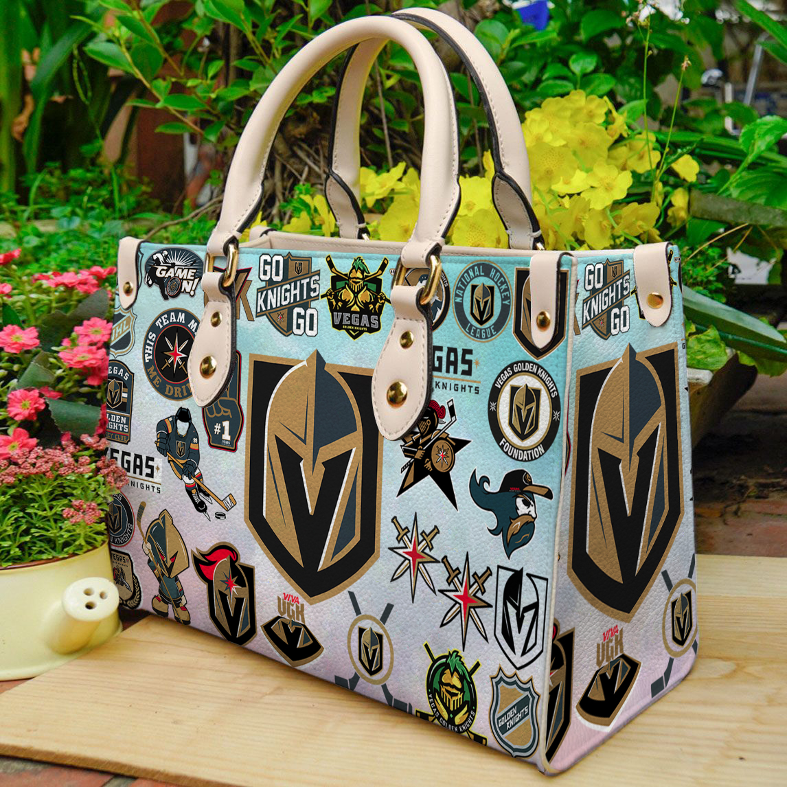 Vegas Golden Knights Leather Handbag 1 Vegas Golden Knights Leather Handbag