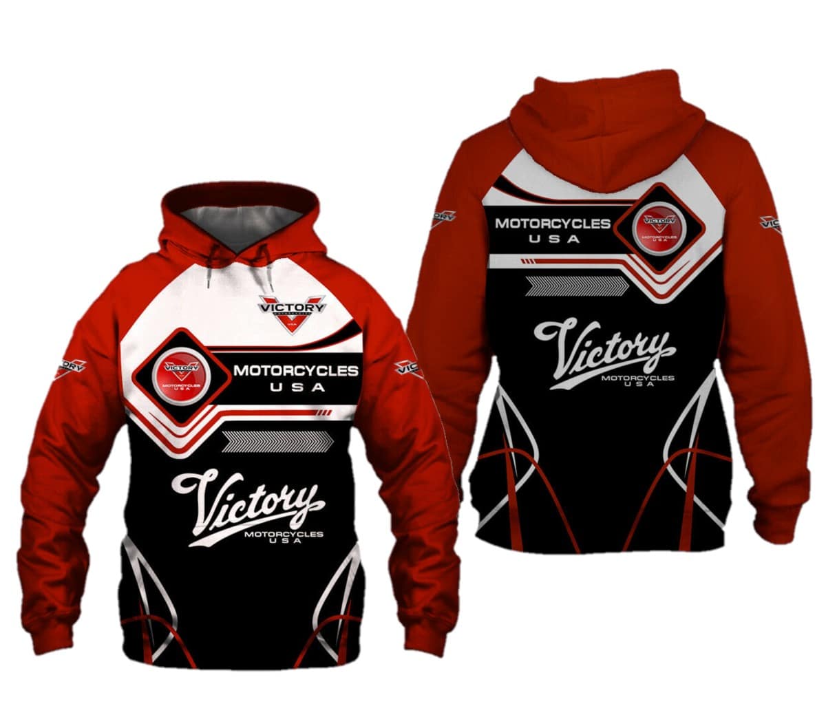 Victory Motorcycle Hoodie Zip Hoodie 3D 1 Victory Motorcycle Hoodie Zip Hoodie 3D