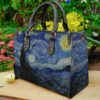 Vincent Van Gogh Leather Handbag