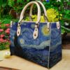 Vincent Van Gogh Leather Handbag