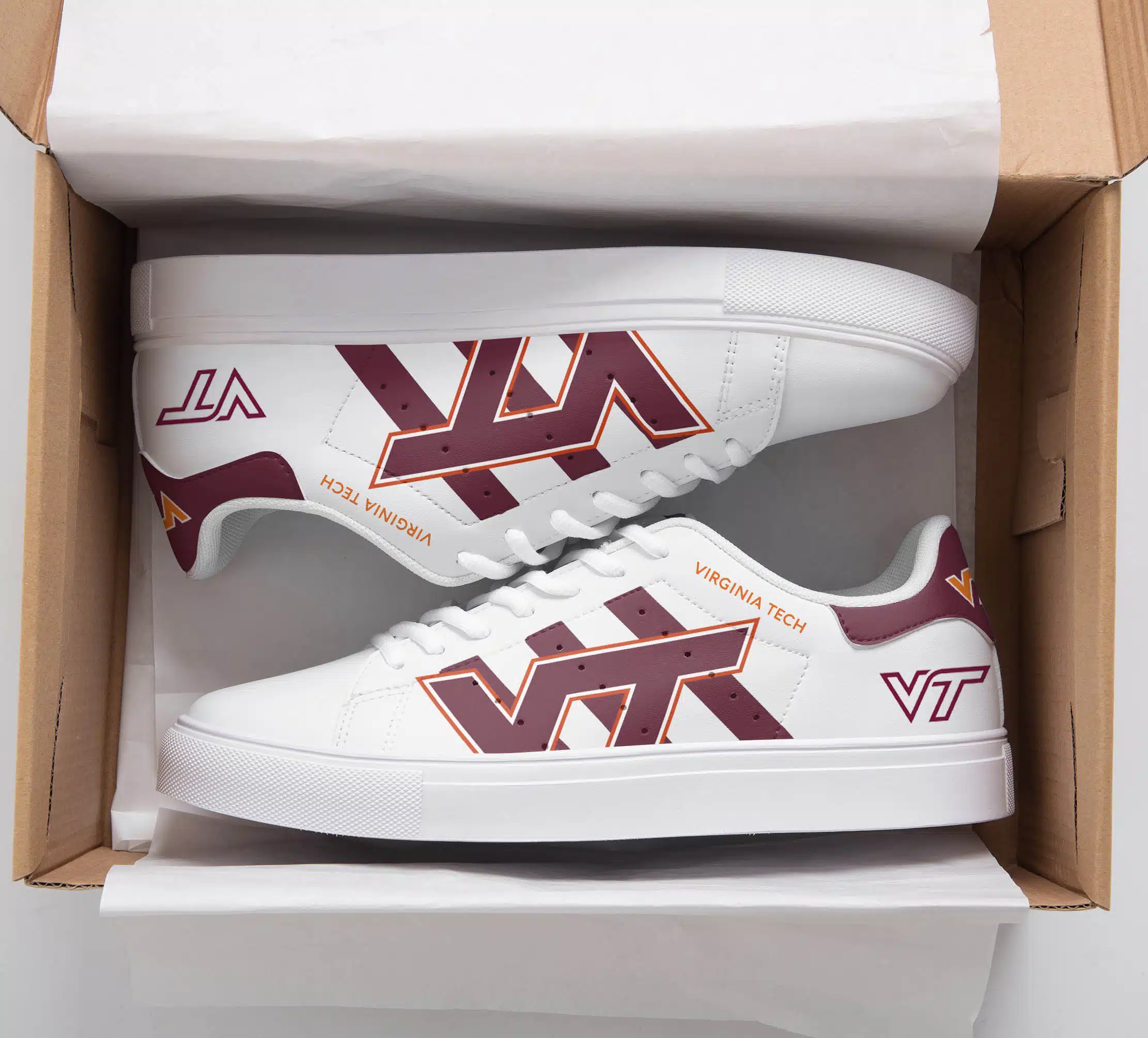 Virginia Tech Hokies Stan Smith Shoes 1 Virginia Tech Hokies Stan Smith Shoes