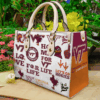 Virginia Tech Leather Handbag