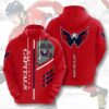 Washington Capitals Hoodie Zip Hoodie 3D